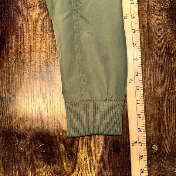 Maniere De Voir Jacket Mens Small Green Nylon Longline Combat Bomber Retro Y2K - Picture 11 of 12